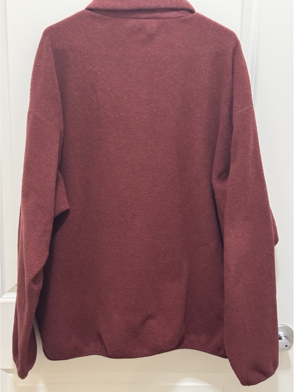 Patagonia Synchilla Fleece Jacket Mens XXL Burgundy Full Zip Chest Pocket 2XL - Picture 2 of 9